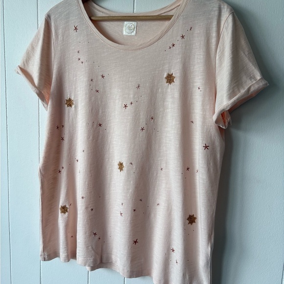 Des Petits Hauts Blush Starry Tee | Size Medium - Picture 3 of 9